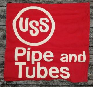 Uss Us Steel Red Safety Flag Banner United States Steel - Double Side