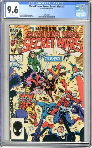 Marvel Heroes Secret Wars 5 Cgc 9.  6 Nm,  White Pages Jim Shooter
