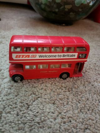 Vintage Corgi Routemaster Double Decker Red Bus.  Made In Great Britain