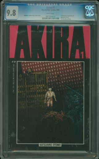Akira 1 Cgc 9.  8 1st Appearance Of Kaneda And Tetsuo Marvel/epic 1988