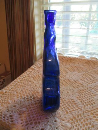 Vtg Deep Cobalt Blue Glass 8 