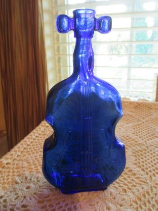 Vtg Deep Cobalt Blue Glass 8 