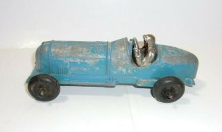 Hubley Kiddie Toy Diecast Blue 5 Indy Race Car W/ Driver 1940 