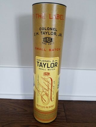 Colonel E.  H.  Taylor Small Batch Bourbon Whiskey Canister - Empty