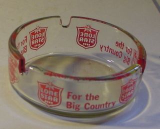 Lone Star Beer For The Big Country Glass Advertising Ashtray Texas Brewery