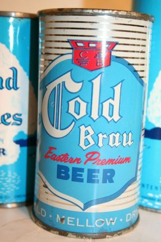 Cold Brau Beer 12 oz flat top beer can - Schoenhofen Edelweiss Co. ,  Chicago,  ILL 4