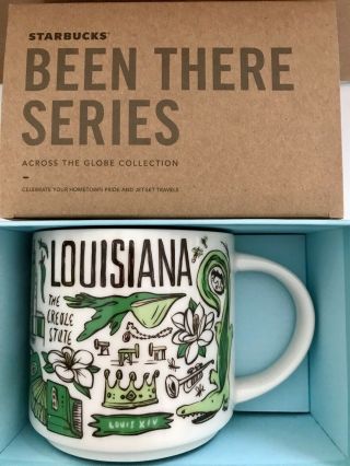 Starbucks Coffee Been There Series Mug Louisiana Cup 14 Oz Nwt & Box