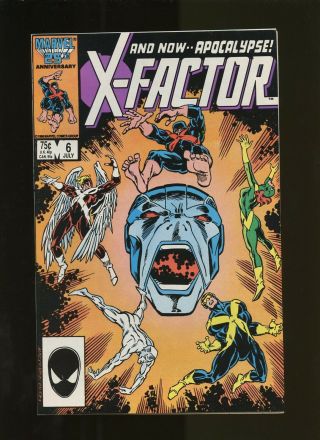 X - Factor 6 Nm 9.  2 1 Book (1986 Marvel) 1st Full App Apocalypse Jackson Guice