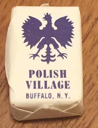 Vintage Sugar Cube Polish Village Buffalo York Nite Club Restaurant