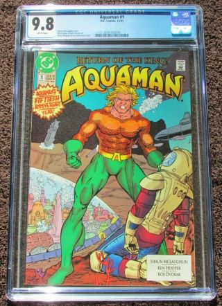 Aquaman 1 Cgc 9.  8 - 12/91 Dc Comics