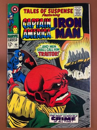 Tales Of Suspense 90 Marvel Comics Iron Man And Captain America Appearance