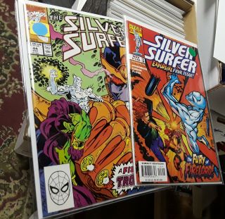 Silver Surfer 44 1st Gauntlet 146 Last Issue Both.