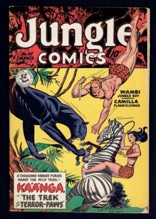 1949 Fiction House Jungle Comics 111 Vg To Fn