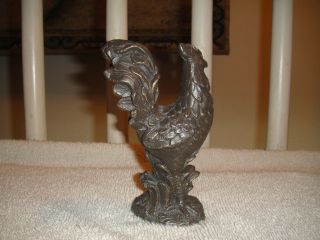 Rooster Made From A Bronze Style Metal - Heavy Rooster - Interesting Look 3