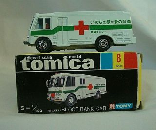 Tomica - Isuzu Blood Bank Car 8 - Diecast - Box