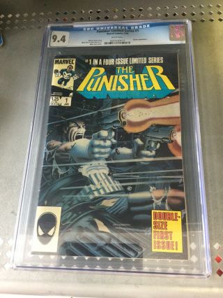 Punisher Limited Series 1 Cgc 9.  4,  White Pages,  Mike Zeck Marvel 1986