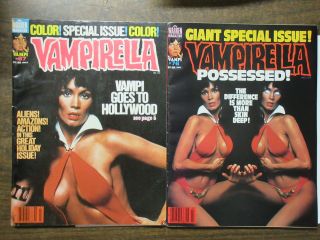 Vampirella 67,  76 Barbara Leigh Covers Vampi,  Pantha Goes To Hollywood Aliens