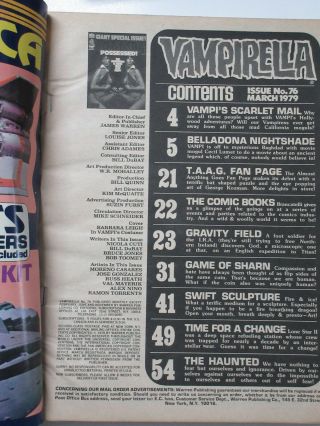 Vampirella 67,  76 Barbara Leigh Covers Vampi,  Pantha Goes to Hollywood Aliens 3