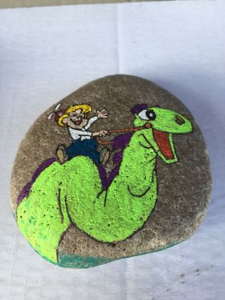 Hand Painted Rock Cartoon Characters Beanie And Cecil