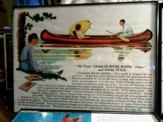 Vintage Old Town Canoe Print Ads Framed Colors 2