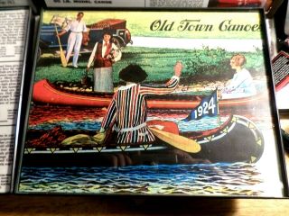 Vintage Old Town Canoe Print Ads Framed Colors 5
