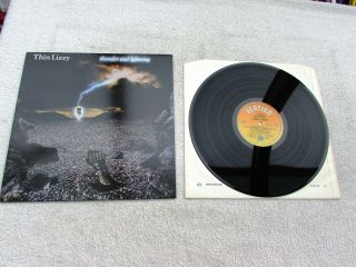 Thin Lizzy Lp Thunder And Lightning Orig Uk Vertigo 1983 1st Press Near