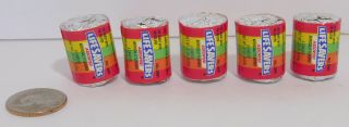 Vintage 4 Candies Mini Lifesavers Old Stock Set Of 5 Rainbow Assorted