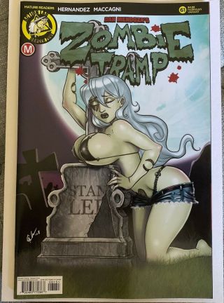 Zombie Tramp 61 David Harrigan Cover E Stan Lee Tribute First Print Action Lab