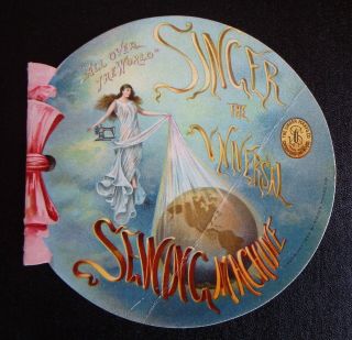 1901 Singer Sewing Machine Trade Card Booklet Pan American Exposition Buffalo Ny