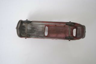 Vintage Die Cast TootsieToy Red Sedan Toy Car 3