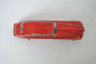 Vintage Die Cast TootsieToy Red Sedan Toy Car 4