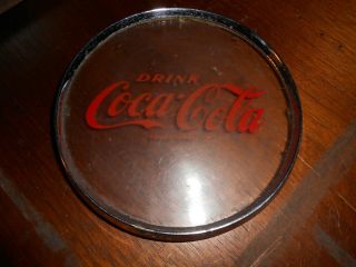 Vintage Round Coca Cola Vending Machine Logo Coke Sign Emblem