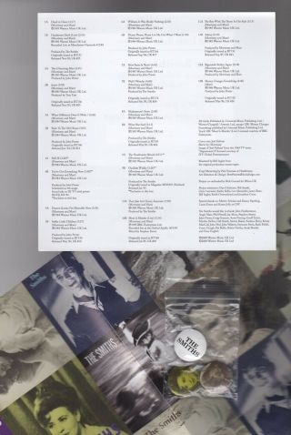 THE SMITHS Singles Box 12x7  45 Box Set / Pins / Poster / Insert EX Morrissey 5
