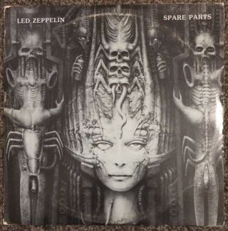 Led Zeppelin - Spare Parts Very Rare Bootleg 2 Lp Set - H.  R.  Giger Cover -