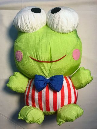 Sanrio Keroppi Nylon Plush Stuffed Toy Doll Hello Kitty Vintage 1997 Frog.