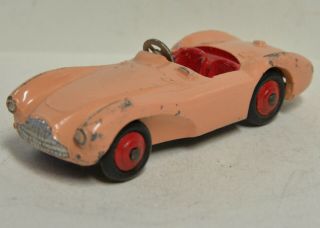 Meccano England Dinky Toys Aston Martin Db3s 104 Street Vintage 1956 - 59 Pink Car