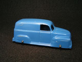 Vintage Diecast Tootsietoy Blue 1950 Chevrolet Panel Van Truck Toy Car Chevy 3 "