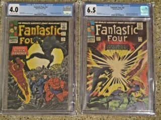 Fantastic Four 52 & 53 (cgc 4.  0 & 6.  5) - First & Second App 