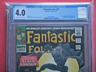 Fantastic Four 52 & 53 (CGC 4.  0 & 6.  5) - FIRST & SECOND App ' s Black Panther 3