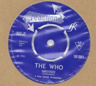 Rare Mod Beat - The Who - Substitute/circles - Uk Reaction Nm