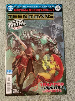 Teen Titans 12 Nm Dc Comics 1st Batman Who Laughs
