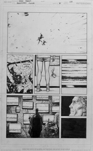 Gary Frank Doomsday Clock Comic Art 8 P28 Batman,  Watchmen,  Superman