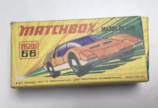 Vintage Matchbox Superfast No.  66 Mazda Rx 500 Box Only
