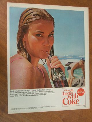 1967 Coca - Cola Australian Large Full Page Advertisement