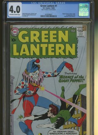 Green Lantern 1 Cgc 4.  0 |origin Of Green Lantern Retold 1st Guardians - Universe