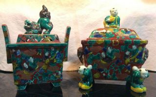 Vintage Ceramic Japanese Incense Burners Frederick Cooper Chicago