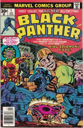 Marvel Comics Black Panther 1 1976 Solo Jack Kirby Avengers Captain America