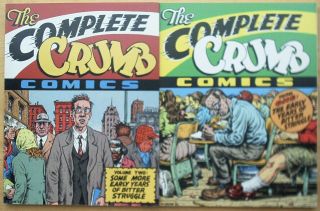 The Complete Crumb Comics Volume 1 - 3 1st Paperback Edition,  Vol.  4 2nd