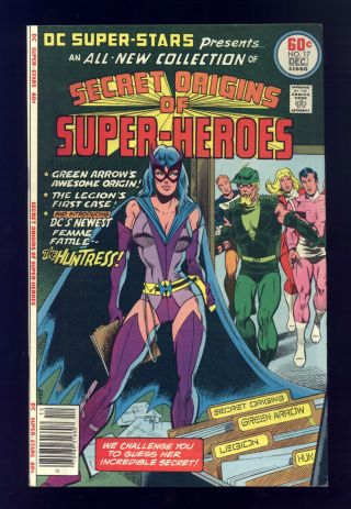 Dc - Stars 17 Fnvf Secret Origins (huntress),  Green Arrow By Grell,  Batman