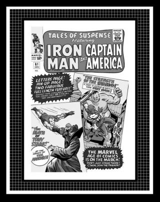 Jack Kirby Tales Of Suspense 61 Rare Production Art Cover Mono